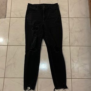 Black American Eagle Ripped Jeans